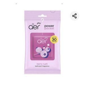 AER Power Pocket Bathroom Air Freshener Berry Rush – Long Lasting Toilet & Washroom Fragrance