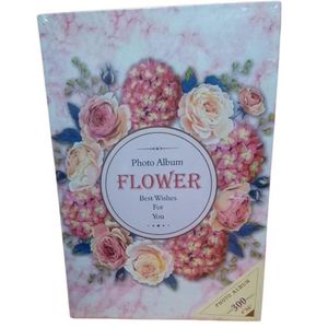 FLORAL PHOTO ALBUM -300 PHOTOS 4X6 (INCHES).
