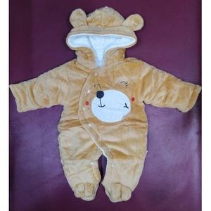 Fashion Rompers Heavy Romper Warm And Soft- Brown