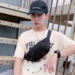 men's bag black waist bag Crossbody Bag Men'S Multifunctional Waist Bag With A Large Capacity, Stylish Design, Suitable For Business Use, Durable For Sports, And Can Hold A Phone,A Couple'S Gift