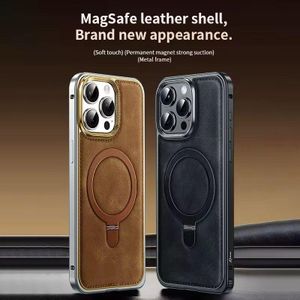 Premium Quality Leather Case With MagSafe For IPhone 16 Pro Max – Elegant, Protective & Magnetic Compatible