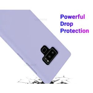 Soft Silicone Back Cover for Samsung Galaxy Note 9 - Light Blue, anti-fingerprint, anti-scratch, durable silicone case