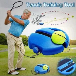 1 Set Tennis Trainer With Tennis Bounce Ball And Practice Ropes, Suitable For Indoor Outdoor Tennis Training