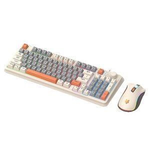 Accessory K820 Gaming Keyboard with Three Color Backlit and Mechanical Feel 94 Keys for Gamers Computer PC Laptop Keyboars Gaming Keyboard Luminous KeyboardLaptop Keyboard