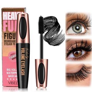 4D Silk Fiber Lash Mascara Waterproof - Birthday Mother's Day Gifts for Women, Natural Long Lasting Mascara Black Volume and Length, Thickening Lengthening No Clumping