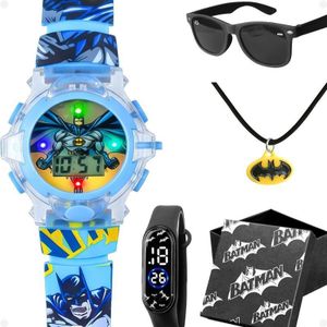 Batman Avengers Boys Watches Red Bat-Man Kids Watches – Digital Display, Interactive Features, Adjustable Strap, Vibrant Bat-Man Graphics, With Music and Lights Durable for Active Kids Age 3-14 years