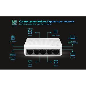 5Ports 10/100MpsFast Desktop Ethernet Switch