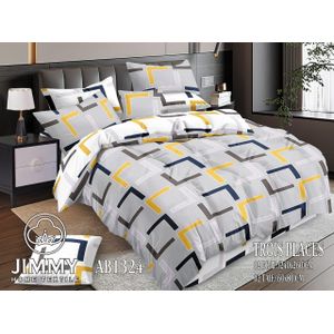 Cozy Pattern Luxurious 6pcs Cotton  Duvet Cover Bedding Set 6x7 with Soft Bedsheet and 4 Matching Pillowcases for Elegant Bedroom Comfort
