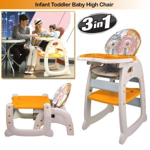 3 in 1 convertible feeding chair with wheels