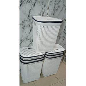 Plastic High Quality Laundry Basket With A Lid