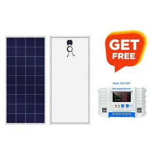 Max Solar  200 W Solar Panel + Free 40A Solar Charge Contoller 40AH PWM Solar Charge Controller