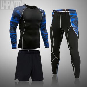 Men Thermal Underwear Set Long Johns Pants Warm Top Bottom Ice Silk Stretch  