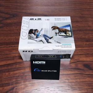 Easy Operation High Quality 4K 2 Port HDMI Splitter 1×2 Repeater Amplifier