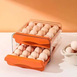 32-Egg Acrylic Holder – Durable & Stackable Egg Storage Organizer for Fridge