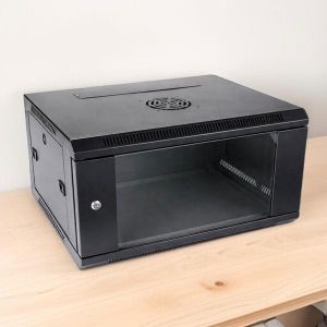 6U Data Cabinet, Two Keys Supplied, Quick Release Front Door & Excellent Access, Easy Mounting