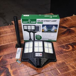 JSOT High Brightness 500W Watts Motion Sensor Heavy Duty Outdoor Solar Street Light