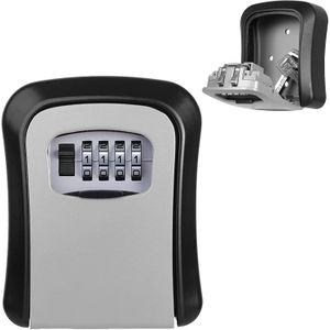 Key Safe Wall Mounted Key Lock Box Outdoor 4 Digit Combination Lockbox