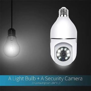 One factory 2.4G WiFi Bulb Surveillance Camera Home CCTV Hidden Cameras Real Night Vision Full Color Automatic Human Tracking Zoom Indoor Security Monitor Wifi Camera
