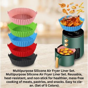 Silicone air fryer liner round 