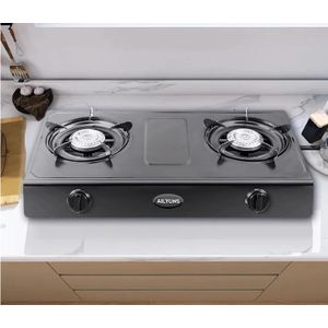 AILYONS GS017-1 Gas Stove Double Burner stainless steel body top (1 yr warranty)