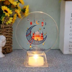 Ramadan Mubarak LED Candle Light – Elegant Islamic Decor Lamp for Iftar Table & Eid Home Decoration