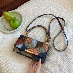 Multicolored Diamond Sling Bag – Stylish and Compact Handbag for Work, Party, and Casual Outings