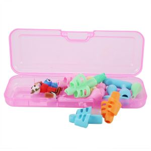 Pencil Grip Set 16 Piece Children's Pen Holder Writing Assistant Grip Trainer With Storage Box