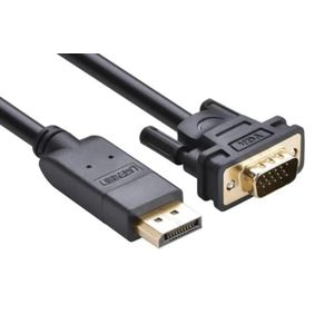 Ugreen DP105 DisplayPort Male to VGA Cable, 1.5M, Black – DP to VGA Video Cable for Monitor, Projector, PC & Laptop