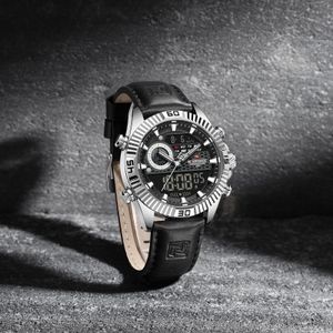 Naviforce  9262 Business Style Led Dual Display Watch 