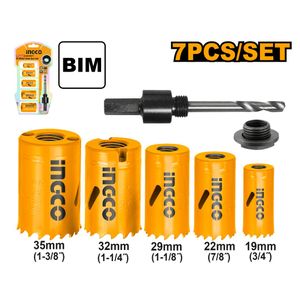 Ingco AKH0071 Bi-metal hole saw set 7pcs