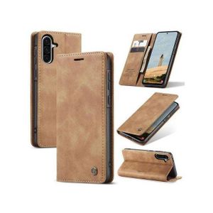Caseme flip wallet leather case cover with card slots for Samsung A55