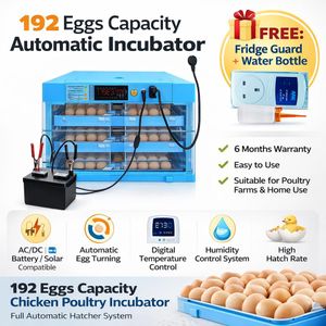 192 Eggs Capacity Chicken Poultry Incubator Hatcher Full Auto (uses Electricity Or Battery, Solar, ACDC) (6Months WRTY)