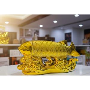 Modern Fish Statue Handcraft Porcelain Figurine