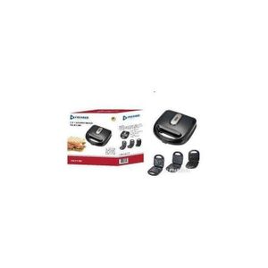 Premier 3 in 1 sandwichmaker,donut maker and waffle maker - BLACK