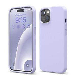 iPhone 15 plus purple silicone case
