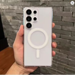 Samsung Galaxy S26 Ultra Back Cover Luxury Transparent, Clear with Wireless Charging Feature (Magsafe) Shockproof Heavy Protection Phone case