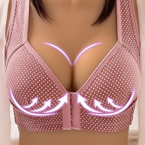 Front Closure Bras for Women Plus Size Underwear Seamless Push Up