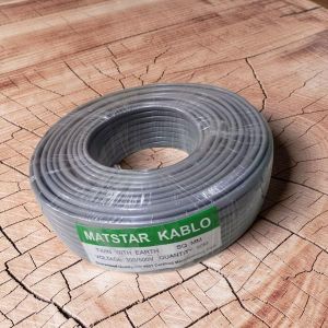 Mat Star 1.5MM 90 Metres Flame Retardant High Flex Twin With Earth Flat Electrical Wiring Cable
