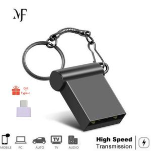 Metal OTG Key Chain Style Usb Flash Drive Type-c 64GB 512GB Memory Stick TB Large capacity Mini Pen Drive 2.0 3.0