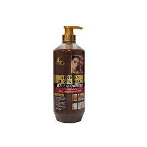 Roushun  African Black Soap Scrub Shower Gel 