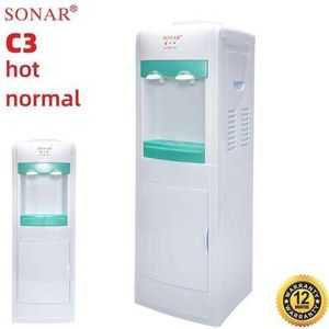 Sonar Top Loading Hot and Normal Standing Water Dispenser with Storage Cabinet Energy Saving Hot and Warm Water Dispenser SR-C3