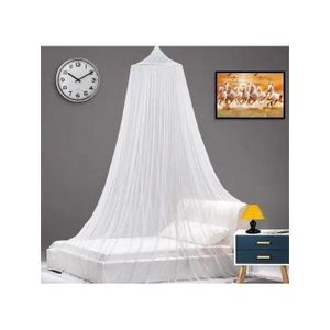 Big White Round Mosquito Net For Single Bed-Free Size