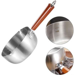 Milk Pan,Stainless Steel Saucepan,Noodle Pot,Milk Pot With Wooden Handle, Soup Pot For Home, Kitchen Accessory 28CM Diameter