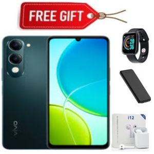 Vivo Y04 6.74" 64GB ROM+ 4GB RAM (Upto 8GB RAM) 5500mAh (Dual Sim) 13MP-Green+FreeBies