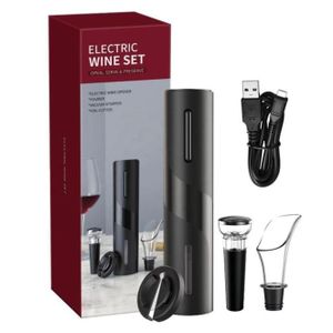 Electric Bottle Opener Wine,Battery Operated Automatic Corkscrew Gift Set Wine Vacuum Stopper,Wine Pourer for Family,Wine Lover