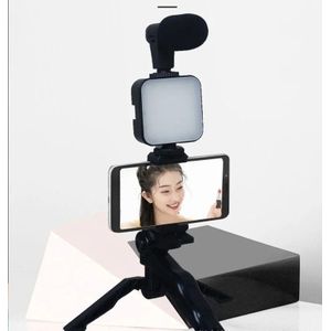 Smartphone Content Creation Kit AY-49 Video Making Kit with Tripod and Fill Light