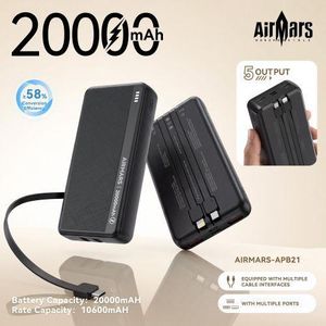 AirMars s APB21 20000mah Portable Power Banks Charger Ultra Light Battery Pack Traveler Universal Fast Charging