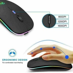 Computer Gear Ultra-Thin Rechargeable Wireless Mouse – Sleek & Portable