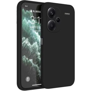 Soft Flexible Silicone Case for Xiaomi Redmi 13, Shockproof Anti-Scratch Slim TPU Protective Back Cover (Black)