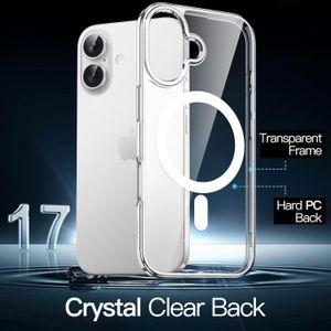 Clear Transparent MagSafe Silicone Case for iPhone 16 – Shockproof, Anti-Yellow, Slim Protective Cover